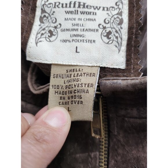 Ruff Hewn Brown Leather Jacket - Picture 5 of 8